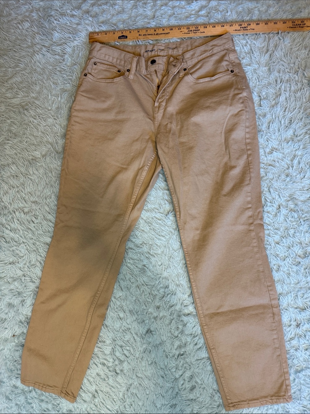 Old Navy Men's athletic taper Straight Jeans in Tan 34x30